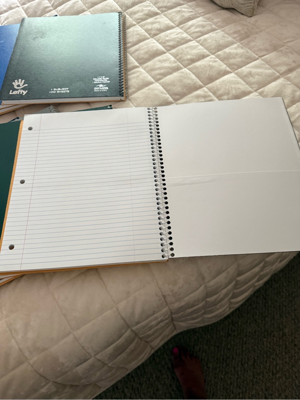 Roaring Spring Lefty Subject College Ruled Left Handed Spiral Notebooks Lot of 8 - Picture 3 of 5